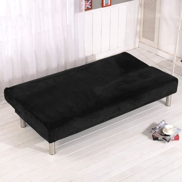 Cousse Strækbar Klik-Klak Sovesofa - Sort - Uden Armlæn - Polyester - Syntetisk - Moderne