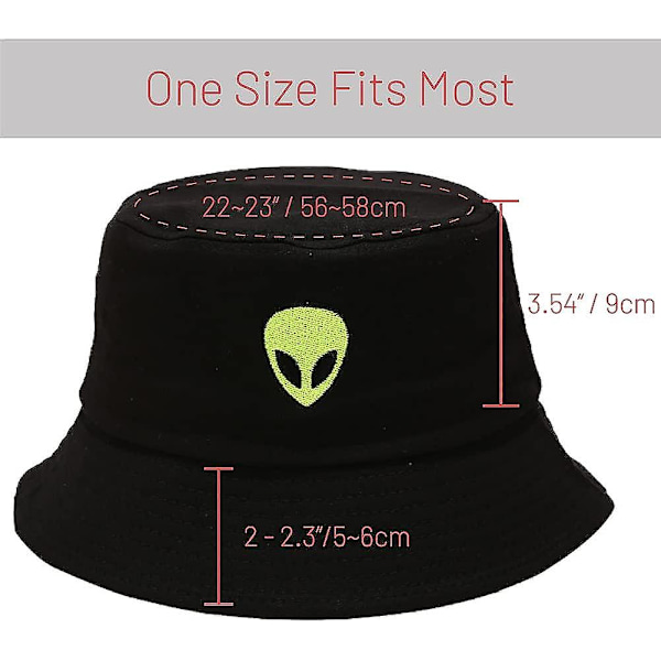 Bomulls Bucket Hat för Kvinnor Män Sommar Resa Sol Strand Bucket Keps, Unisex Utomhus Fiskarhatt