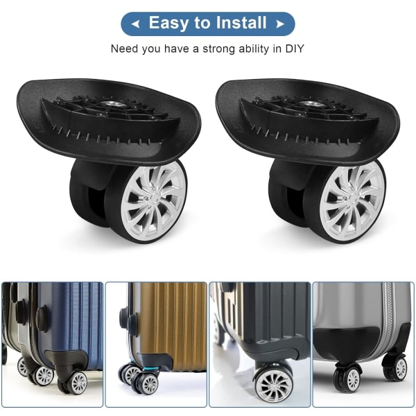 Bagage svängbara hjul, Universal svängbara hjul, resväska Switch