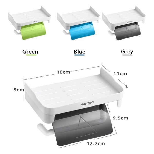 WC-paperitelineen säilytysteline Grey