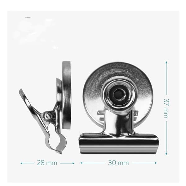 Magnetiska klämmor för kylskåpsmagnettavla - 12-pack kraftfull metall