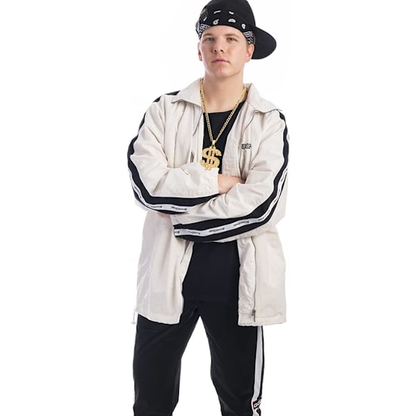 80-talls rapper-tilbehør solbriller gullkjede, på vegne av disco-temafesten.