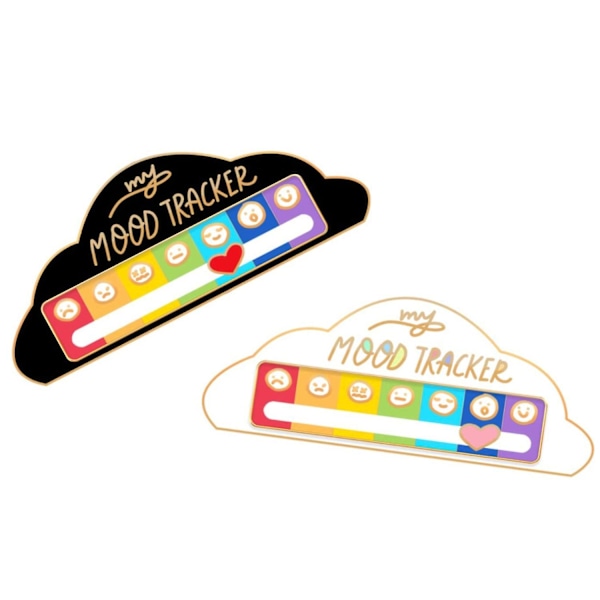 Min Sociale Batteri Stemnings-Broche Nål - Sjov Interaktiv Emali Badge Gave 2024 Red