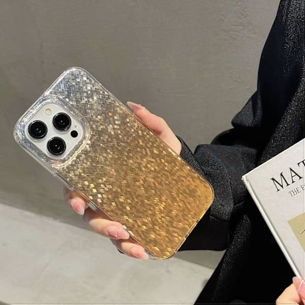 Etui til iPhone 14 Pro Max Dobbeltsidet IMD PC+TPU Stødsikkert Telefonetui