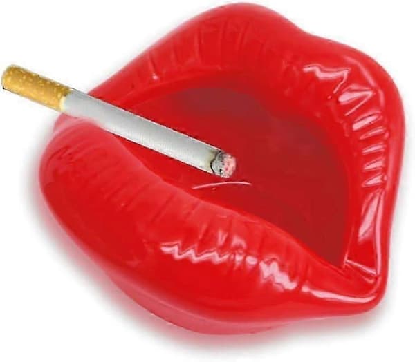 Munstycke Askfat Keramik Cigarett Bar Pub Restaurang Hemmakontor Inredning Red