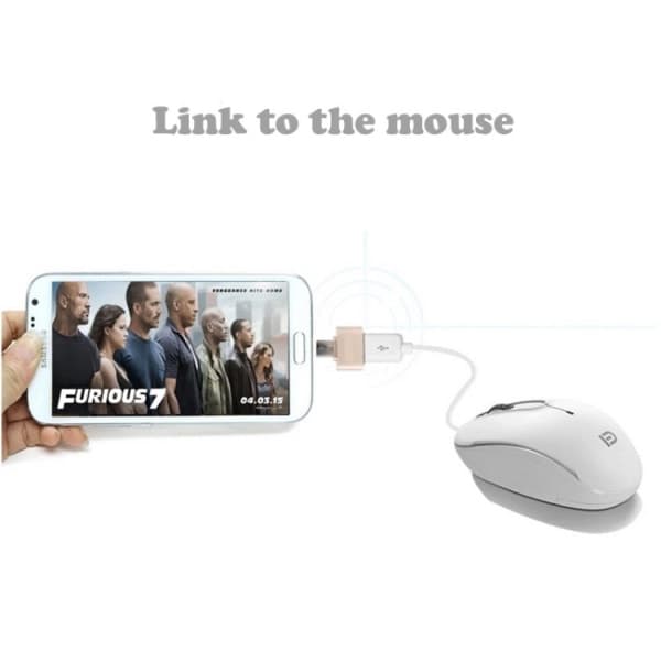 Ny Mini Micro USB 2.0 Adapter Guld til Tablets/Android