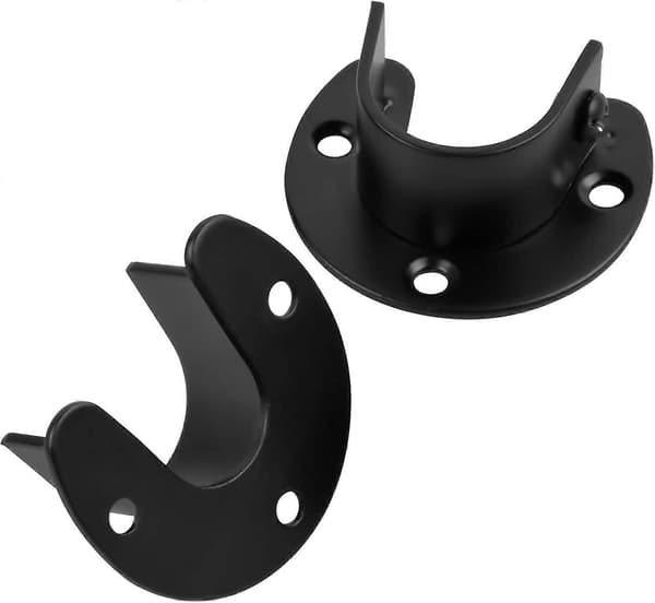 4-delt U-formet gardinstangsett med 25 mm endebraketter