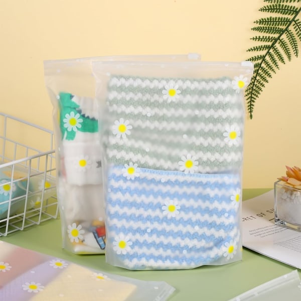 25 stk Genanvendelige Ziplockposer, 20 x 25 cm Små Plastikposer til Hospital, Rejseklæder, Opbevaring