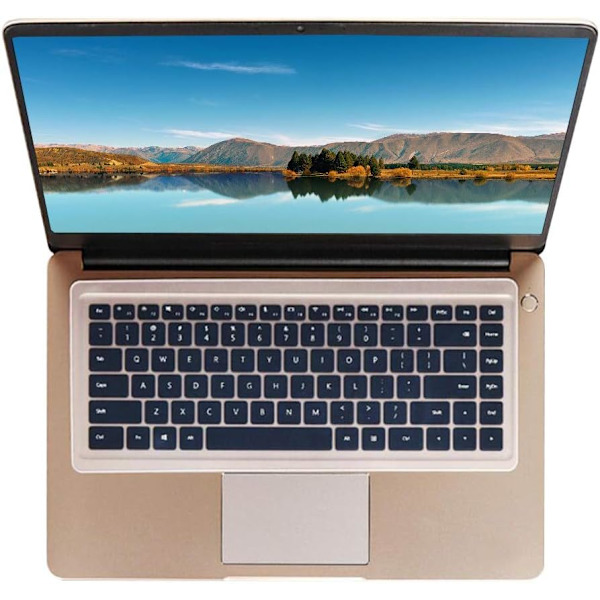 Tangentbordsöverdragsskydd i silikon, transparent film, universellt kompatibel med 15-17 tums bärbar dator, notebook, netbook, Chromebook (transparent)