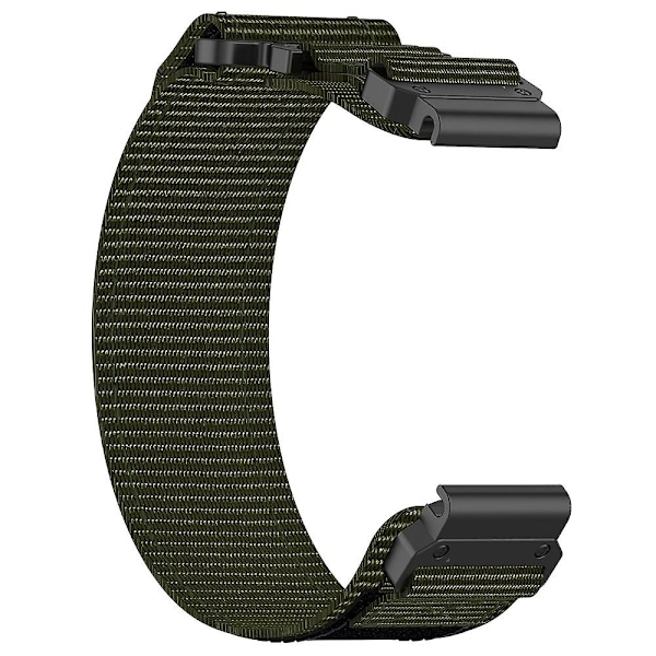 Nylonreim med klistremerke for Garmin Fenix 7X/7X Pro/Instinct 2X/QuickFit 26 mm - Army Green Turquoise Garmin Fenix 7X