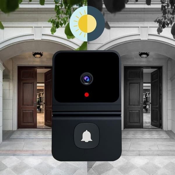 Trådløs videodørklokke, smart videointercom, HD nattsyn, Wi-Fi-lading, smart dørklokke, 2,4 GHz Wi-Fi