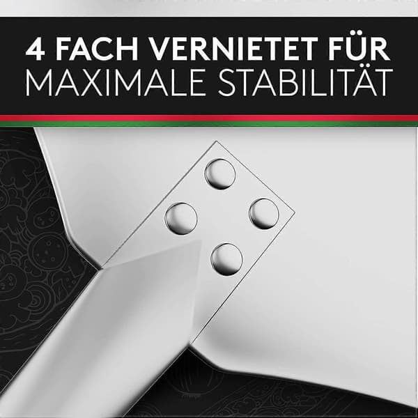 Pizzaspade, pizzaskrapa tillverkad av rostfritt aluminium (90 cm) - Praktisk och solid tråd, pizzalyft