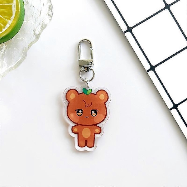10CM Pop-up Store Dockdocka Nyckelring ANITEEZ Cartoon Söt Plysch Hänge Nyckelring Väska Tillbehör Kpop Yunho Yeosang Fans Presenter keychain A