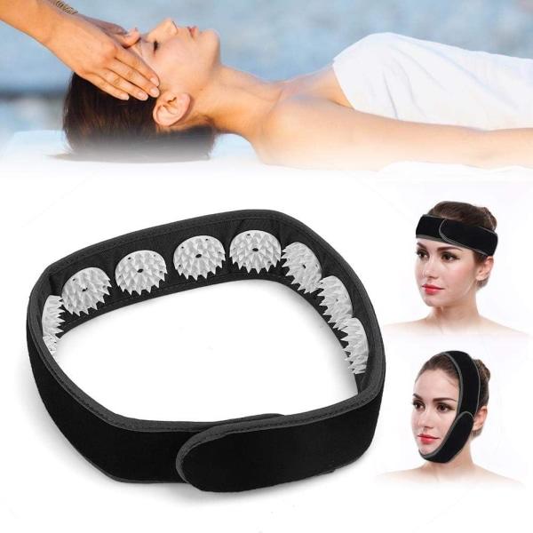 Bärbar akupunkturhuvudband, huvudmassageapparat för att lindra huvudvärk
