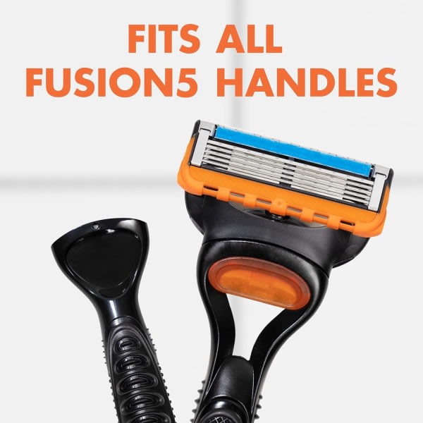 16 miesten partakoneen pakkaus Fusion 5 -yhteensopivilla teriillä