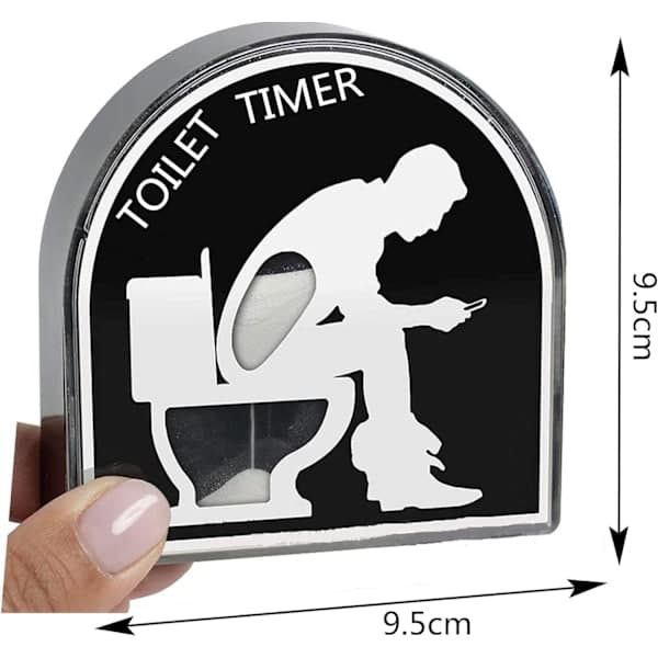 Minuter Toalett Timglas Sandtimer, Sandklocka med Roligt Tryck