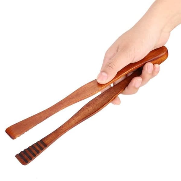 Tång - Trä - Halkfri - Värmebeständig - 26,5 cm
