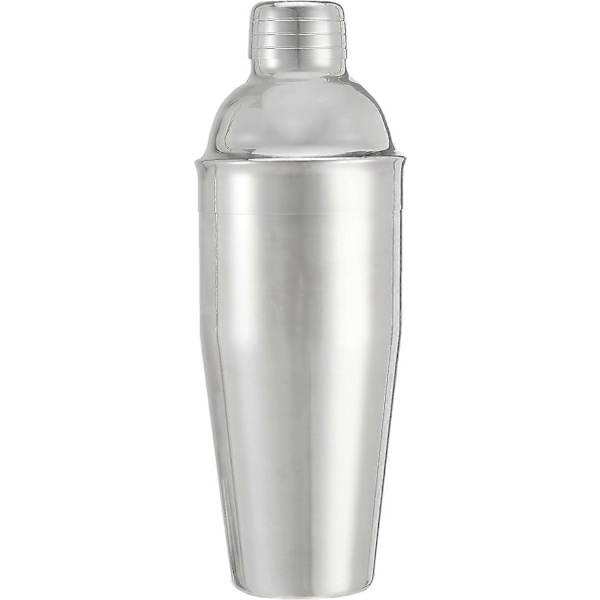 3-delt barværktøjssæt i rustfrit stål, 710 ml shaker, røreske, jigger