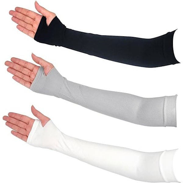 Komfortabel armbeskyttelse med tommelfingerhulbeskyttelse Kølende armbeskyttelse Sommer sol armbeskyttelse Tatovering beskyttelse