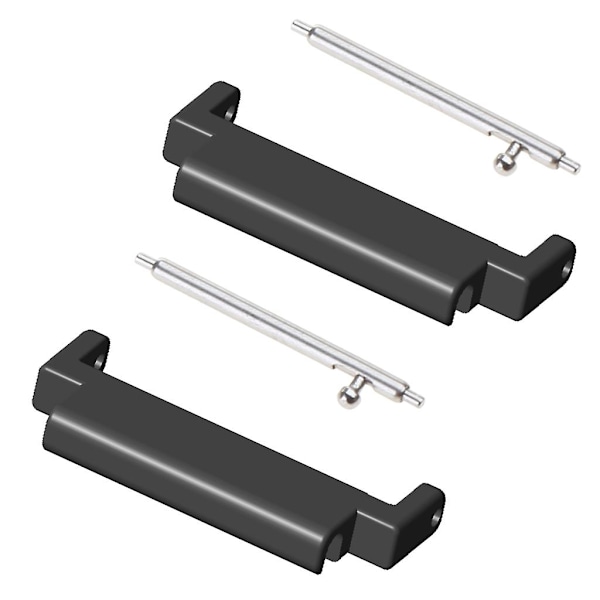 Snabbkoppling för klockarmband, metallkoppling, adapter för 18mm-20mm Black