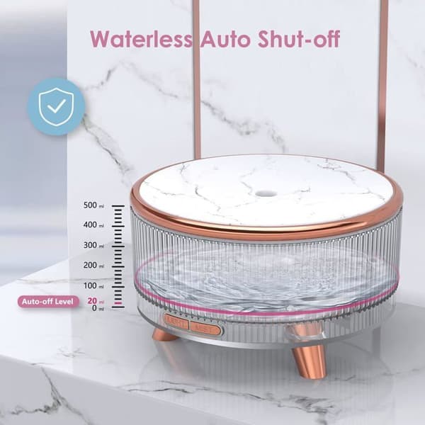 400 ml eterisk oljediffuser, luftfukter, automatisk avslåing, 7-farget LED-lys, duftspreder for hjemmet
