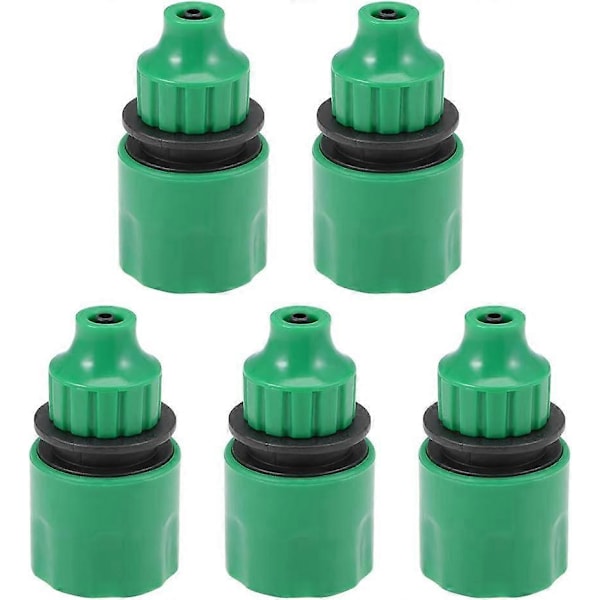 Snabbkoppling Slangadapter Koppling 4mm Innerdiameter Slangrör för Trädgårdsbevattningssystem 5st