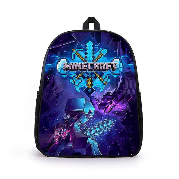 Minecraft-reppu, painettu reppu kouluun, suuri kapasiteetti, korkealaatuinen reppu, tyyli 4