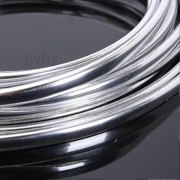 6m Bil Dörr Krom List Trim Kant Repskydd Skyddsremsa Rulle Krom Styling List Trim Silver 6m