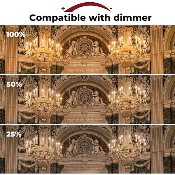 42W E14 C35 Dimbar Halogenpære AC 220-240V Varm Hvit 2700K E14 Transparent Halogen Lyspære (10 stk)
