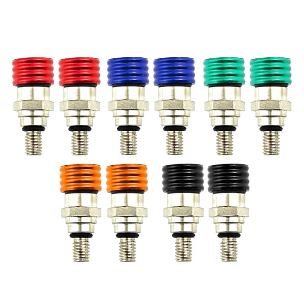 2x Motocross Gaffel Luftudluftningsventil M5 0,8 mm til Honda CR125 Crf450x Red Standard