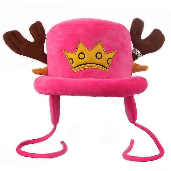Söta Anime Hattar Tony Chopper Cosplay Plysch Hatt Rekvisita Unisex Varma Vintermössor Halloween Julklapp 7