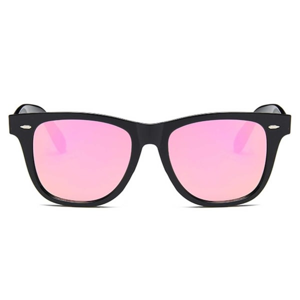 Sort Wayfarer Solbriller Pink Spejlglas sort