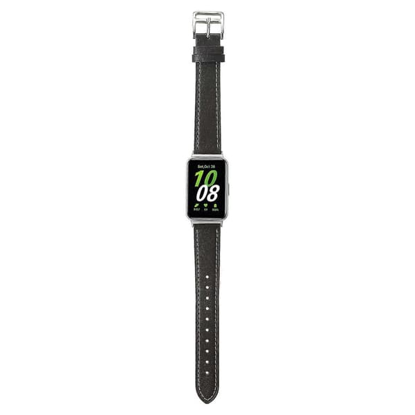 Aito nahkainen kellon ranneke Samsung Galaxy Fit3 - Beige Multicolor Grey