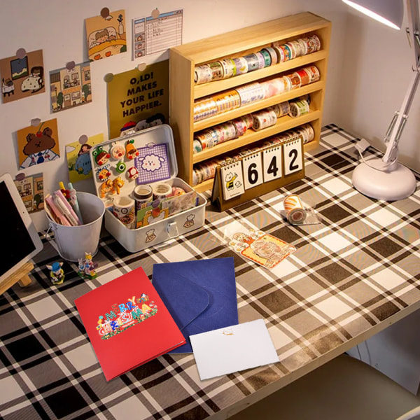 Håndlavet Glædelig Jul Pop Up Kort, Håndlavet 3D Popup