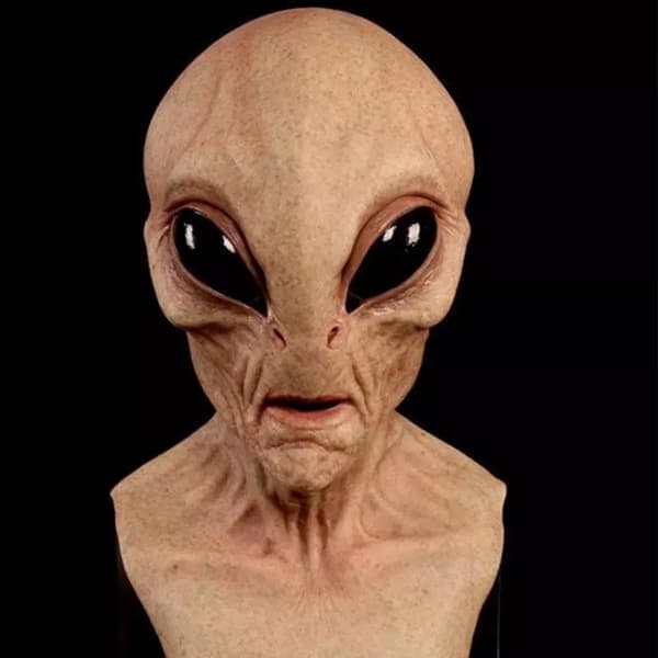 Alien Mask Hodeplagg Halloween Cosplay Festrekvisita 4