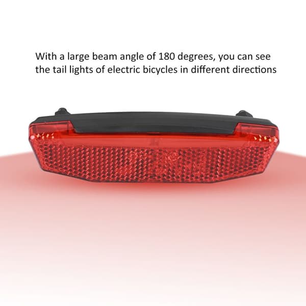Elcykel 6V-60V Baglygte LED Advarselslys Natkørselsudstyr til SM-stik