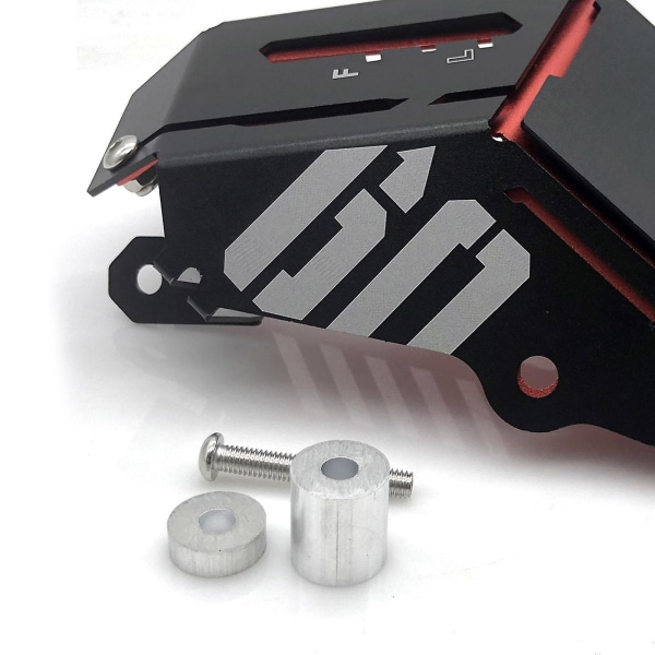 Vannkjølevæskebeholder Tankbeskytter for Yamaha Mt-09 Mt09 Fz-09 Fz09 Svart Red Length 27cm