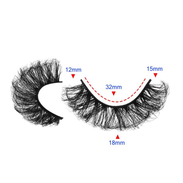 10 par falska ögonfransar Cat Eye Lashes