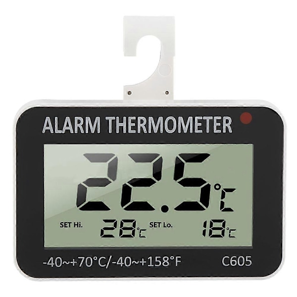 LCD Digitalt Køleskabs Alarm Termometer Temperatur Tester Probe til Køleskab Fryser