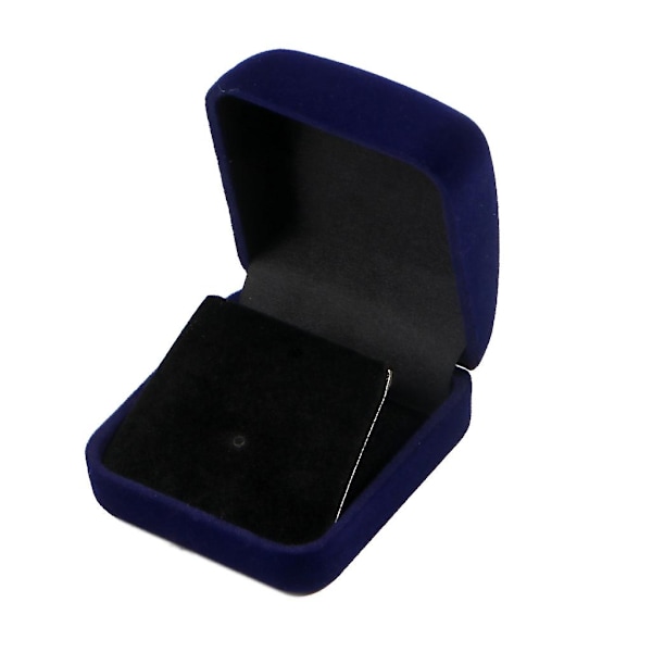 Sammetsmyntdisplayfodral Medaljer Fodral Smyckeskrin Presentask Displayfodral För Medaljer Blue