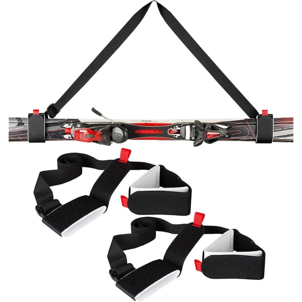 Skidsele Axelrem Handhållen dubbel snowboardbandage för bärare nylon