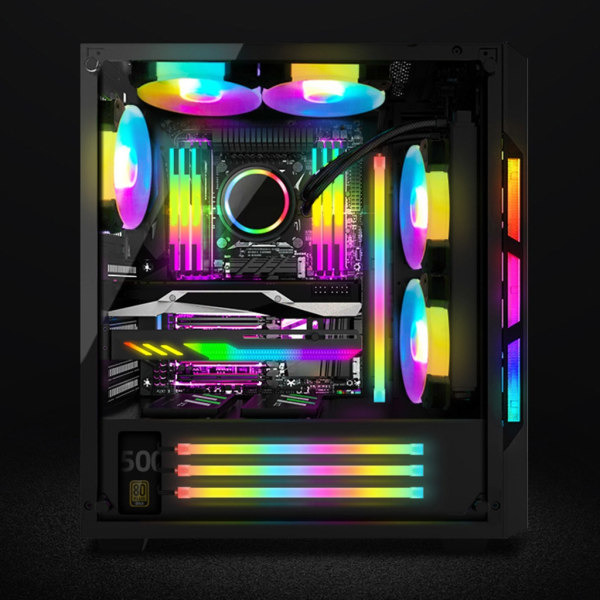 ARGB LED-remsa ARGB PC-hölje LED-ljuslist 5V 3PINx2+4PIN Hölje Fyrkantig