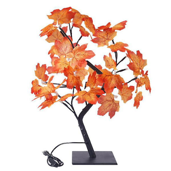 USB LED Vaahterapuuvalaisin kiitospäivän ja joulun koristeluun 1