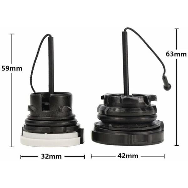 Set med 2 bränsletanklock/tanklock för Stihl motorsågar ms171 ms181 MS200 ms210 ms200t ms211 ms192 ms192t ms230 ms240 ms250 ms260 ms340 MS360