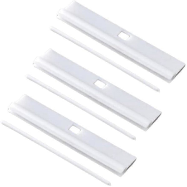 Pystylamellien ripustin 5\" (127mm) Vaihto Valkoiset ripustimet säleille Louvre Tee-se-itse Säädettävät pystylamellien tarvikkeet Pakkaus 20 kpl - JV