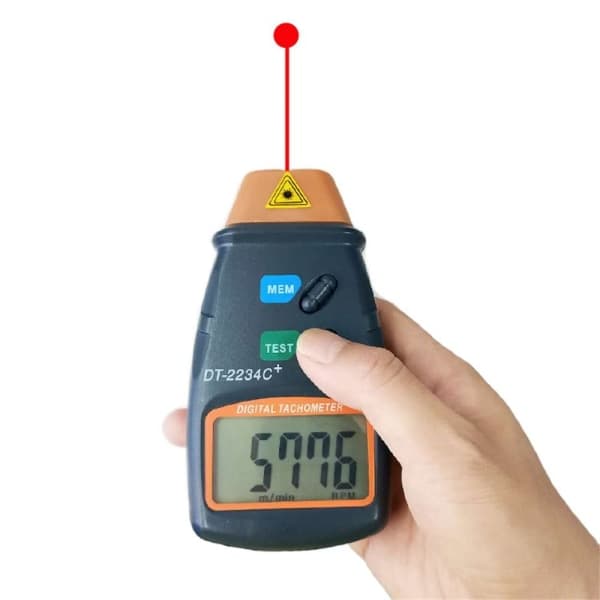 Laserfototakometer Lasertakometer Hastighetsmåler