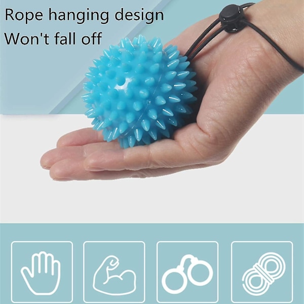 Handgreppsövning Förstärkare, Spikiga Massagebollar För Rygg, Muskler Och Handstyrkeövning För Fingrar, Klämboll Och Terapiball Fo