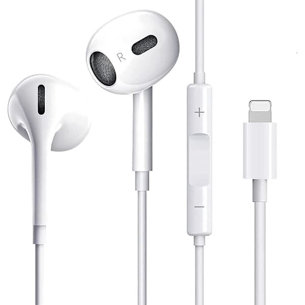 Hovedtelefoner med kabel til iPhone, kablede hovedtelefoner, øretelefoner