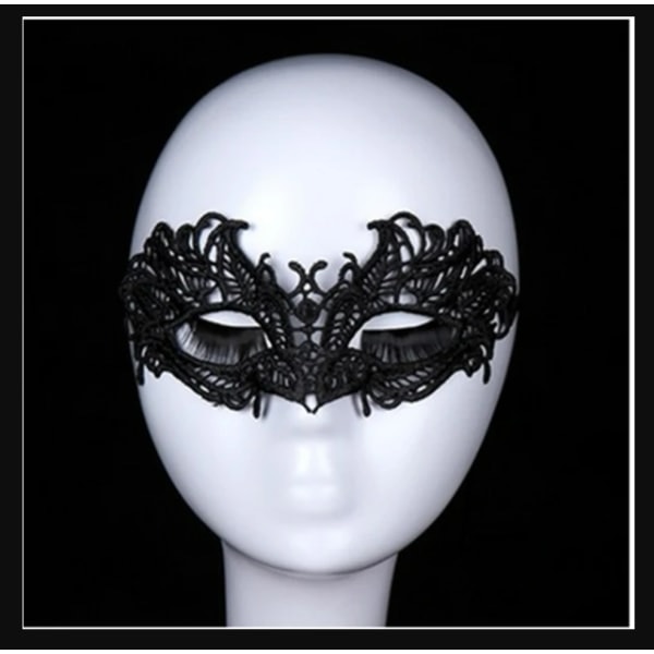 Maskeradspetsmask, ofullständig ögonmasktillbehör, jul, H