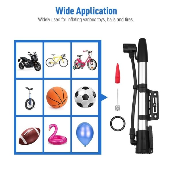 Mini cykelpumpe cykel dæk oppumpning